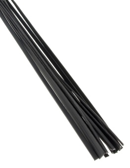 Чёрная плеть девятихвостая Deluxe Cat-O-Nine - 62 см