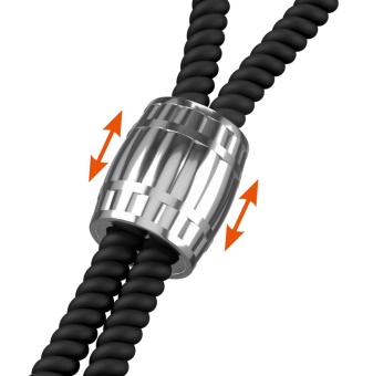 Эрекционное лассо с шариком-утяжелителем Heavy Rope чёрное