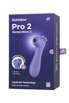 Вакуумный стимулятор с вибрацией Satisfyer Pro 2 Generation 3 сиреневый