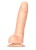 Телесный фаллоимитатор Sliding Skin Realistic Dildo XL с подвижной кожей - 19 см.