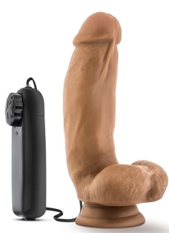 Смуглый вибратор MMA Fighter - 17,8 см.