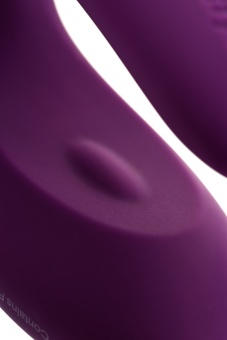 Вибратор для пар с управлением от приложения Satisfyer Double Joy фиолетовый