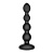 Черная анальная виброёлочка Nexus Tornado Beaded Probe с функцией вращения