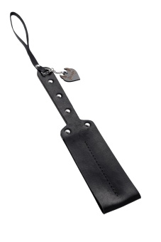 Черный кожаный пэддл - 32 см.