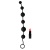 Анальные шарики Black Velvets Anal Beads чёрные - 40 см