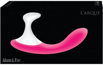 Розовый вибростимулятор простаты LArque Prostate Massager - 17,8 см.