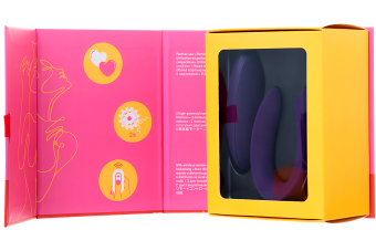 Вибратор для пар с пультом управления Satisfyer Partner Toy Plus Remote фиолетовый