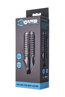 Стимулирующая насадка с открытой головкой ToyFa Xlover 8 см дымчатая - 12,5 см