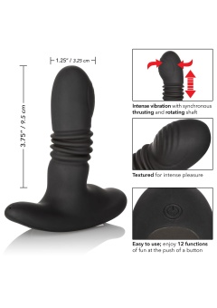 Стимулятор простаты с поступательным движением Thrusting Rotator Probe черный