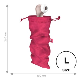 Мешочек для хранения вибратора Satisfyer Treasure Bag L розовый