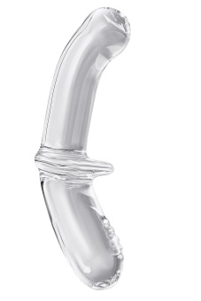 Двухсторонний фаллоимитатор Satisfyer Double Crystal из прозрачного стекла