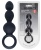 Черная анальная елочка Beaded Silicone Anal Probe with Loop Черная анальная елочка Beaded Silicone Anal Probe with Loop