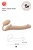 Безремневой гибкий страпон Bendable Strap-on-me M 24,5 см телесный