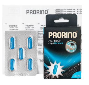 Энергетические капсулы Ero Prorino black line Libido, мужские, 5 шт.