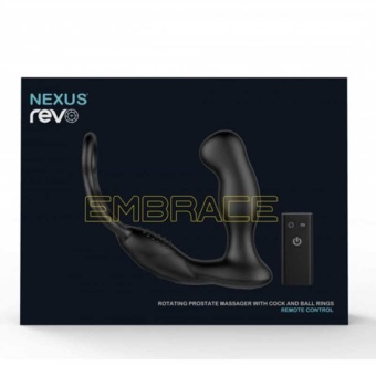 Стимулятор простаты с колечками для члена и мошонки Nexus Revo Embrace