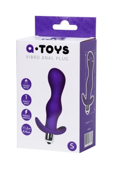 Анальная вибропробка A-Toys Vibro Anal Plug S фиолетовая