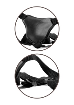 Страпон King Cock Ellite Deluxe с эрекционным кольцом