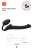 Безремневой страпон Bendable Strap-on-me S 24 см чёрный