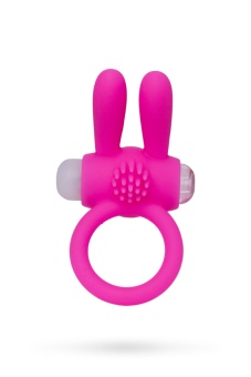 Виброкольцо с клиторальным стимулятором ToyFa A-Toys розовое