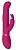 Вибратор Izara с ротацией шариков и клиторальным стимулятором розовый