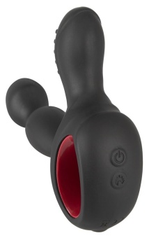 Вибромассажер простаты силиконовый Massager for him чёрный