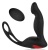 Черный силиконовый массажер простаты с пультом Черный силиконовый массажер простаты с пультом