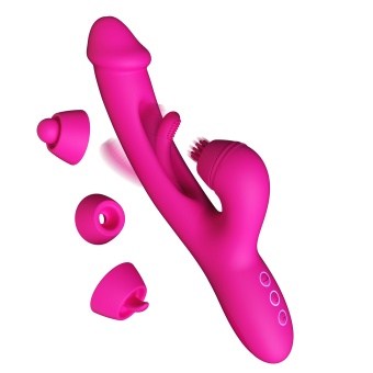 Вибратор-кролик Amovibe G Spot Ultra со стимуляцией зоны G розовый