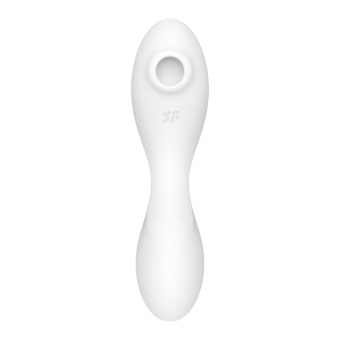 Вибратор с вакуумной стимуляцией Satisfyer Curvy Trinity 5+ и управлением от приложения белый
