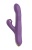 Фиолетовый вибратор-кролик с возвратно-поступательной стимуляцией