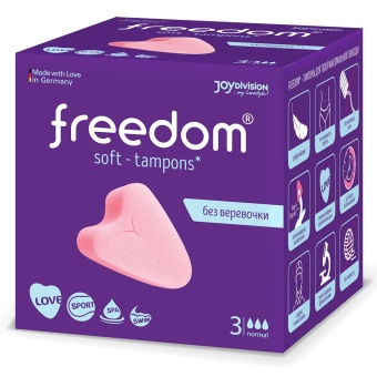 Удобные женские тампоны Freedom Normal 3 шт