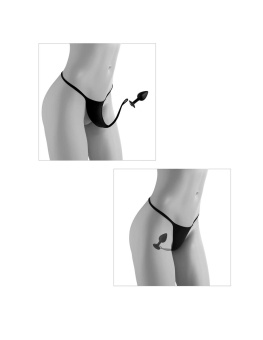 Набор Hookup Crotchless Secret Gem анальная пробка с кристаллом и трусики XL-XXL