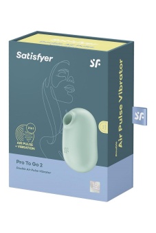 Вакуумный вибростимулятор Satisfyer Pro To Go 2 мятный
