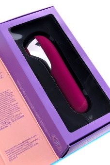Вакуумный стимулятор с вибрацией и приложением Satisfyer Dual Love красный