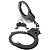 Дизайнерские металлические наручники Designer Cuffs черные