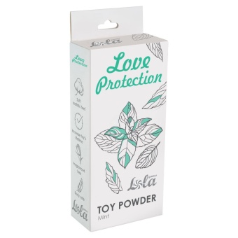 Пудра для игрушек ароматизированная Love Protection Мята - 30 гр