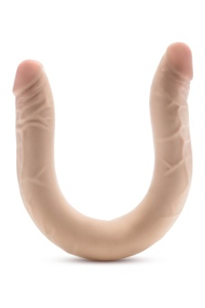 Телесный двусторонний фаллоимитатор 16.5 Inch Double Dong - 41,9 см.
