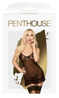 Мини-платье с подтяжками и трусиками Penthouse Guilty Icon