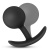 Черная анальная пробка Silicone Vibra Plug - 8,9 см. Черная анальная пробка Silicone Vibra Plug - 8,9 см.