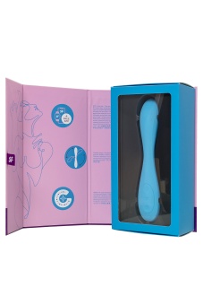 Гибкий вибратор Satisfyer G-Spot Flex 4+ с приложением голубой
