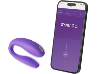 Вибратор для пар We-Vibe Sync Go фиолетовый