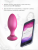 Анальная пробка We-Vibe Ditto+ с пультом розовая