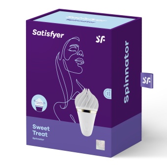 Мини-вибратор с нежными лепестками Satisfyer Sweet Treat белый