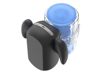 Робот-мастурбатор с массажными бусинами Amovibe Black Knight Massaging Beads