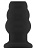 Чёрная анальная пробка с тоннелем №50 Medium Hollow Tunnel Butt Plug 4 Inch - 10,2 см.