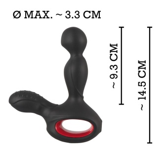 Вибромассажер простаты силиконовый Massager for him чёрный