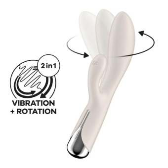 Вибратор-кролик с ротацией Satisfyer Spinning Rabbit 1 бежевый