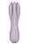 Сиреневый клиторальный вибромассажер Threesome 2