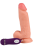 Реалистичный вибратор с мошонкой и пультом Real Basic Toy - 17 см