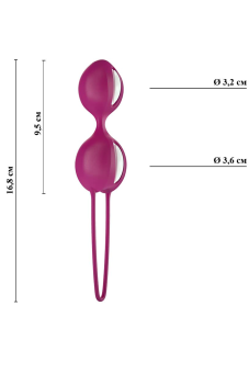 Вагинальные шарики Fun Factory Smartballs Duo фиолетовые