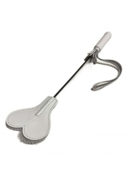 Белый кожаный мини-стек - 36 см.